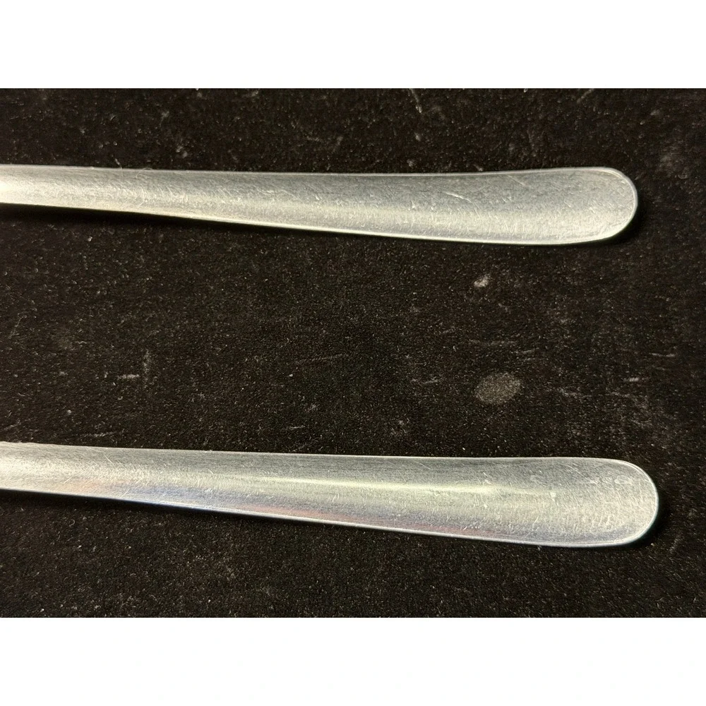 Delco 40 Stainless Steel Iced Tea Spoons Set of 2 Taiwan Flatware Silverware